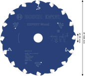 BoschEXPERT 木工圆锯片 168mm T16。